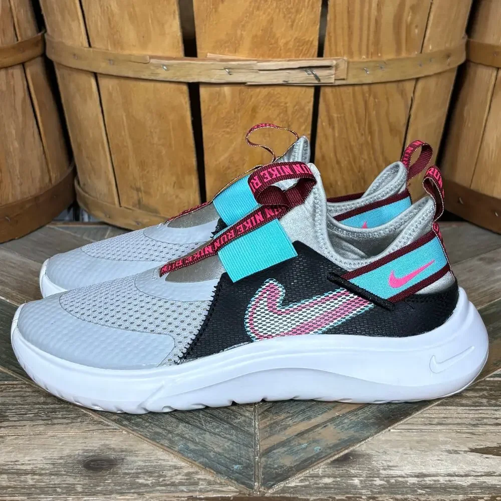 Nike Flex Plus SE Grey Fog Black Turquoise White DD1145-001 Sneaker Youth Size 6